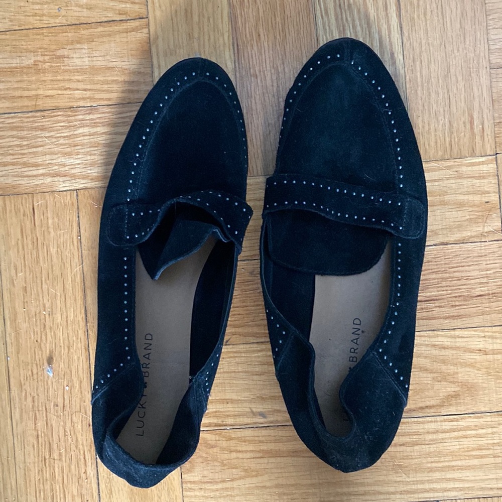 Lucky brand leather mules